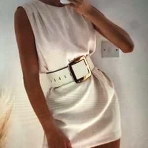 Zara Flowy Draped Dress Size Small